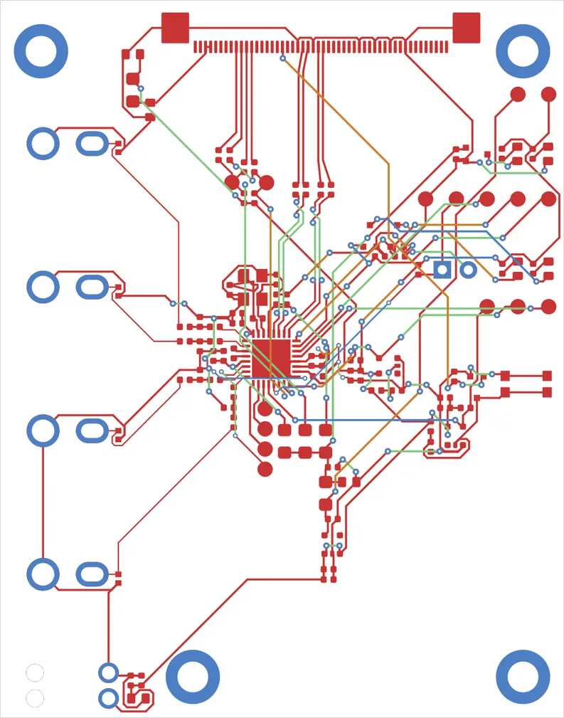 Antmicro CVBS-to-MIPI bridge routed by TraceMaker