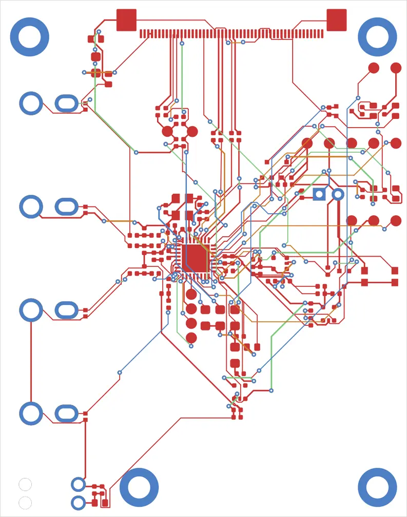 Antmicro CVBS-to-MIPI bridge routed by tscircuit