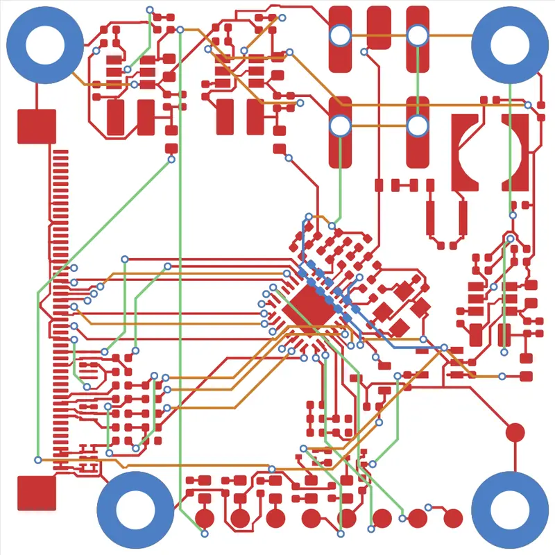 Antmicro GMSL serializer routed by Freerouting