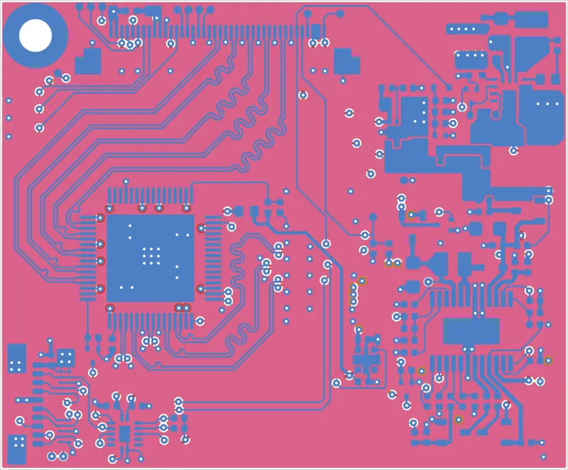 Antmicro CM4 baseboard LVDS adapter as its designers routed it