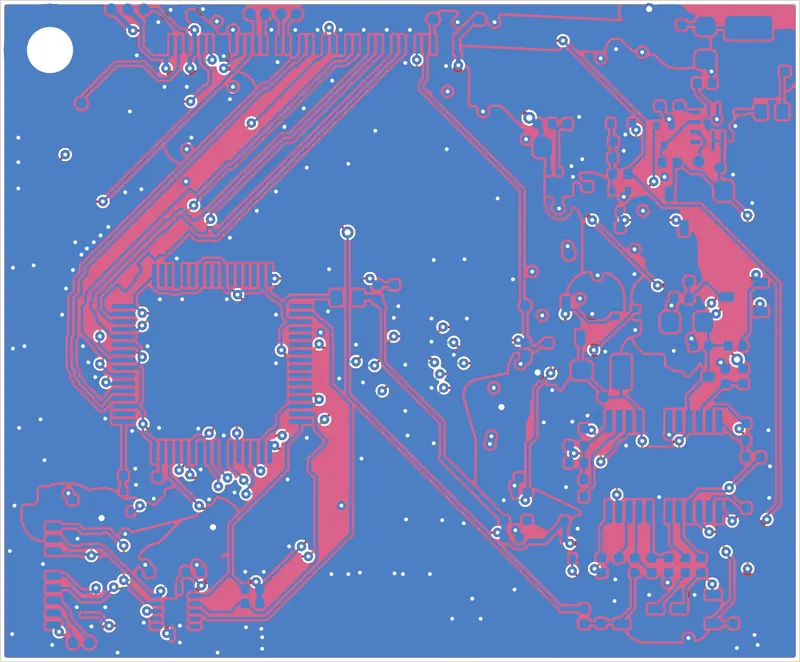 Antmicro CM4 baseboard LVDS adapter routed by Zap!