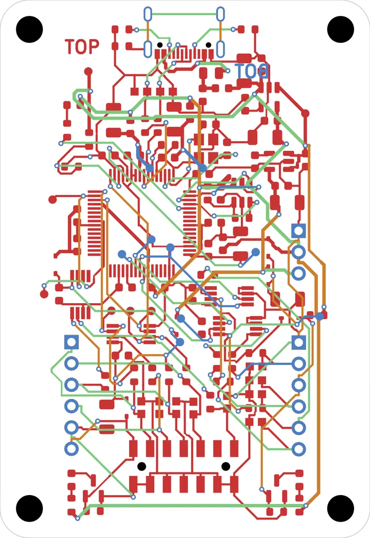 FTDI JTAG programmer routed by Freerouting