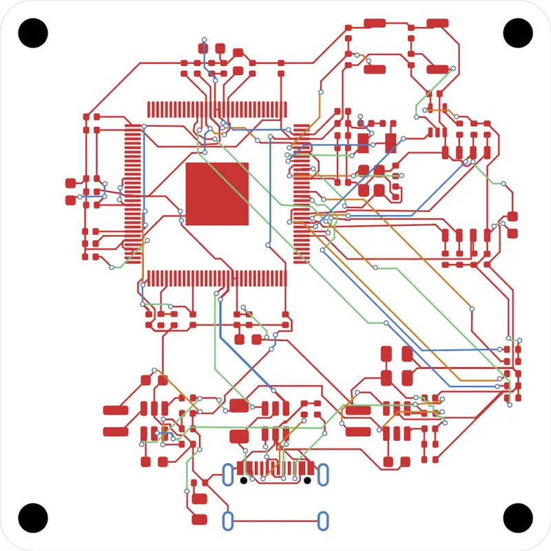 Trellis Core routed by tscircuit