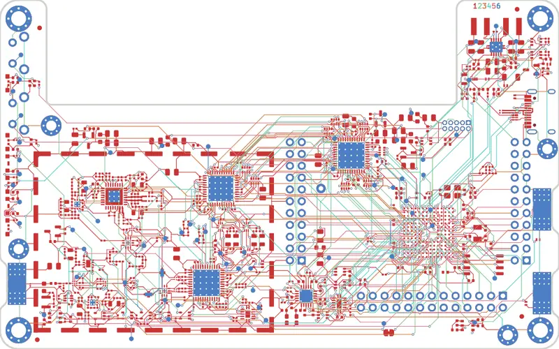 HackRF Pro routed by Freerouting