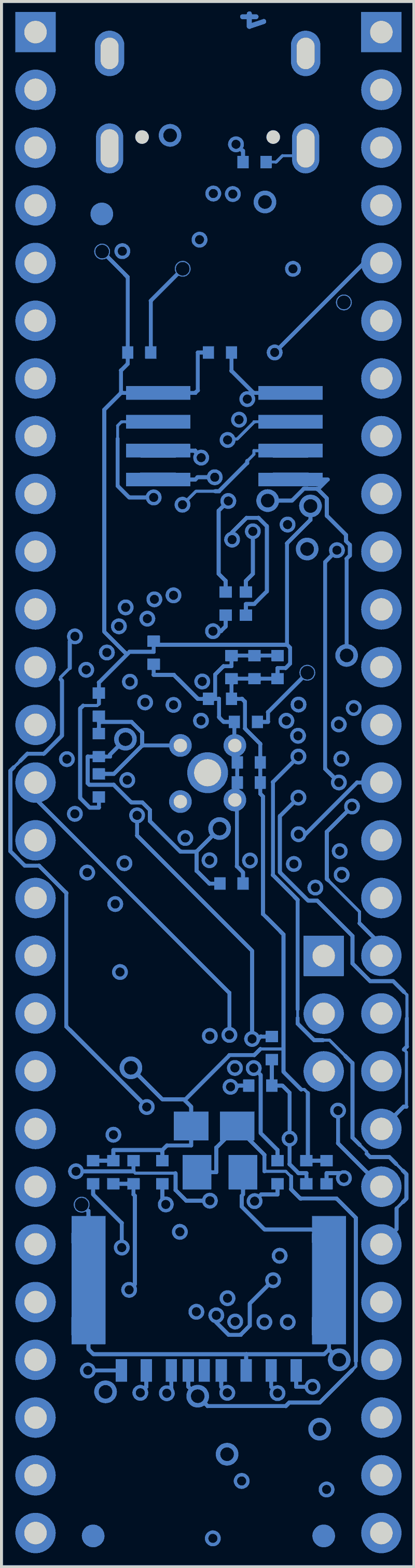 RP2350-PICO2-BB48 routed by Freerouting, B.Cu