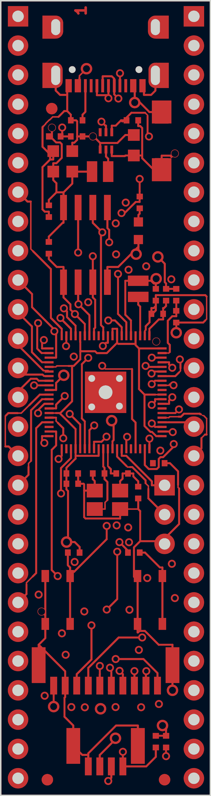 RP2350-PICO2-BB48 routed by Freerouting, F.Cu