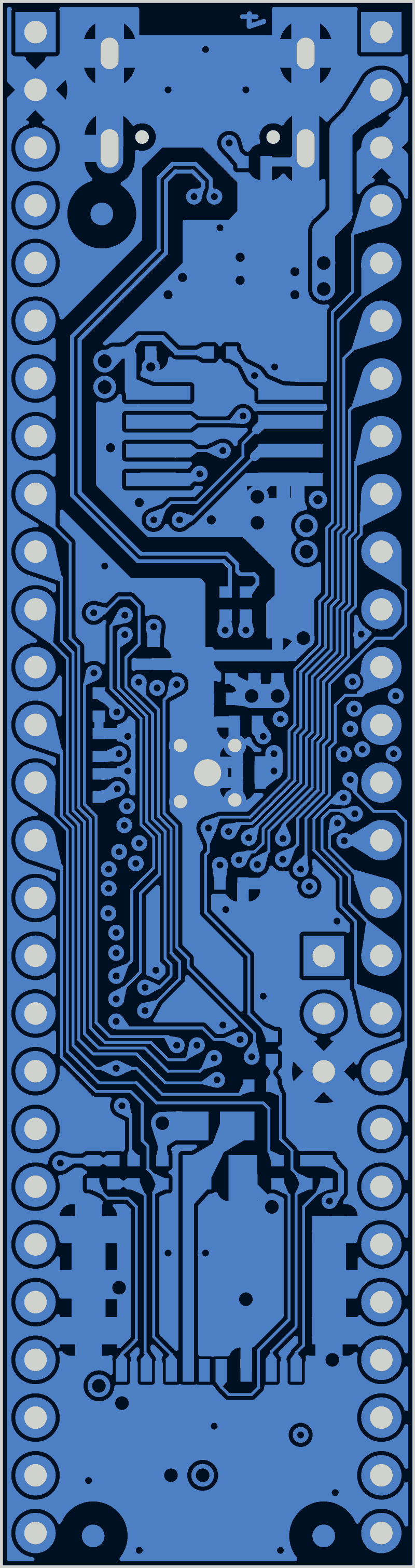 RP2350-PICO2-BB48 as its designers routed it, B.Cu