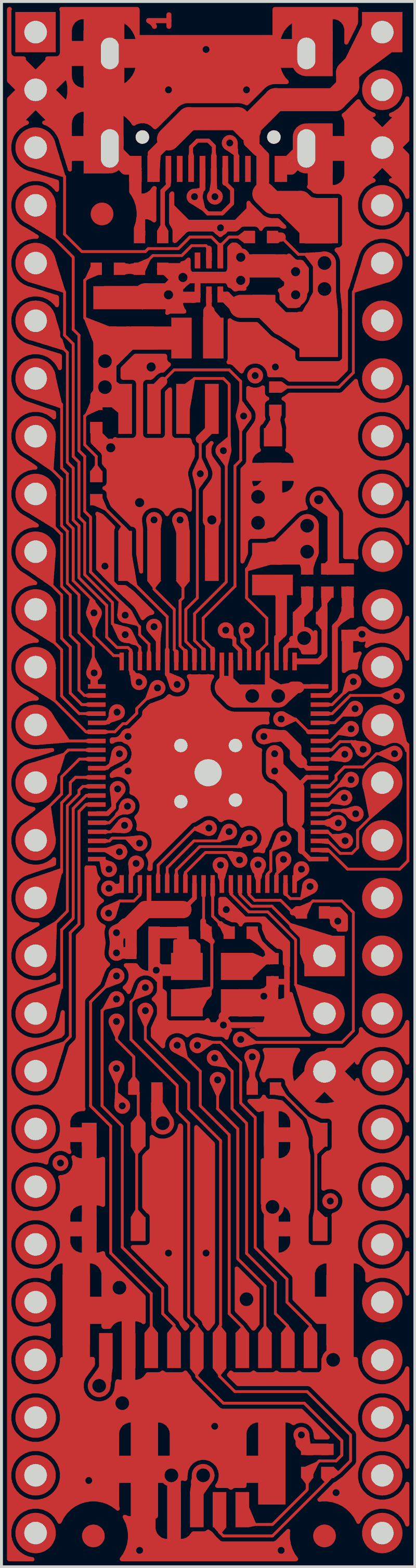 RP2350-PICO2-BB48 as its designers routed it, F.Cu