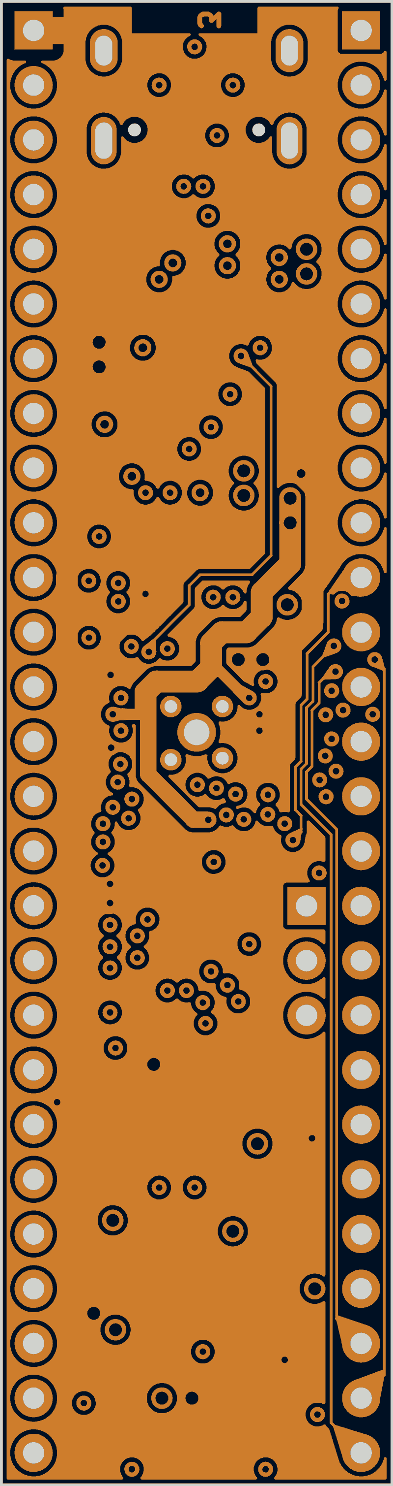 RP2350-PICO2-BB48 as its designers routed it, In2.Cu