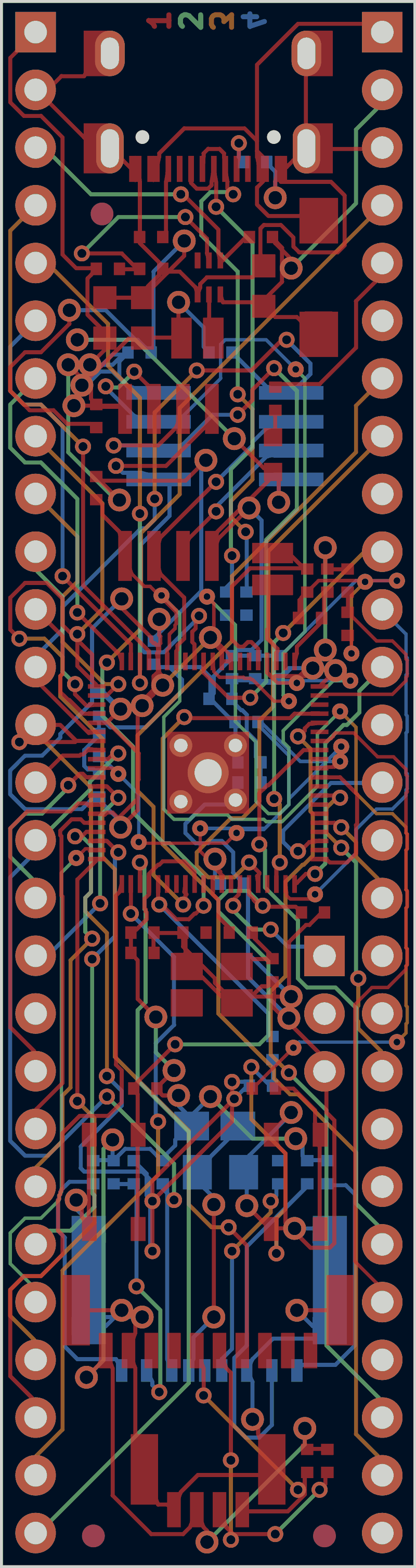 RP2350-PICO2-BB48 routed by TraceMaker, all copper layers