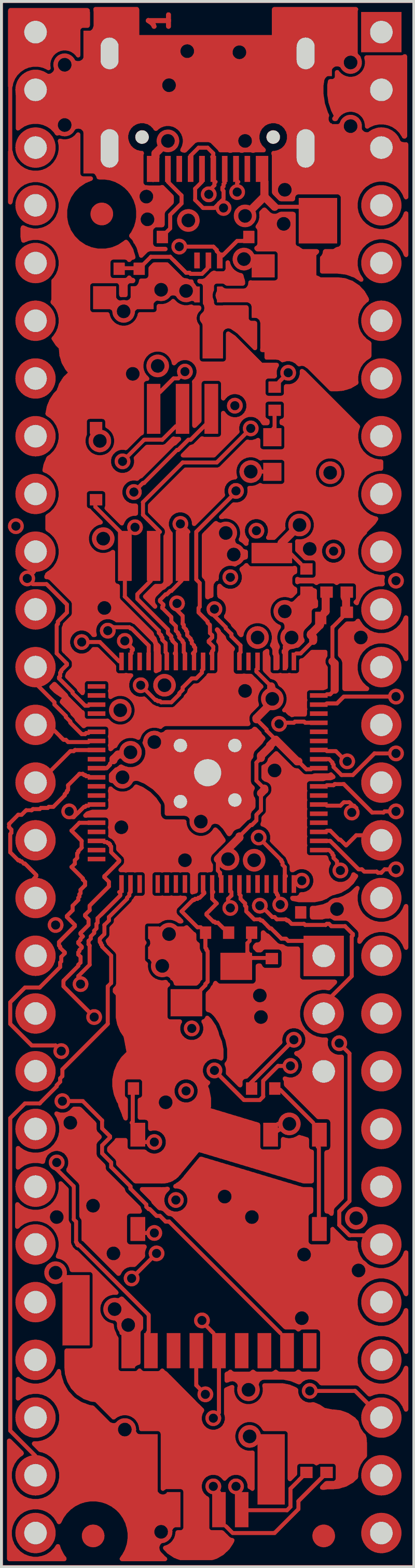 RP2350-PICO2-BB48 routed by Zap!, F.Cu