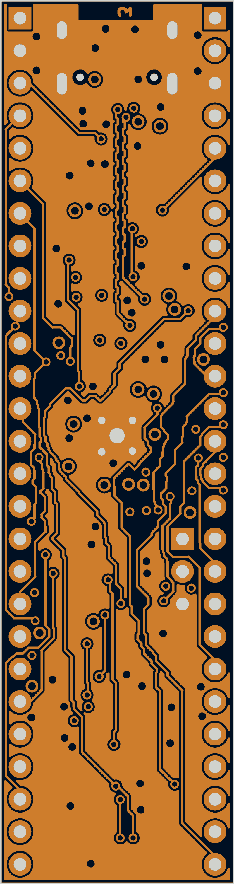 RP2350-PICO2-BB48 routed by Zap!, In2.Cu