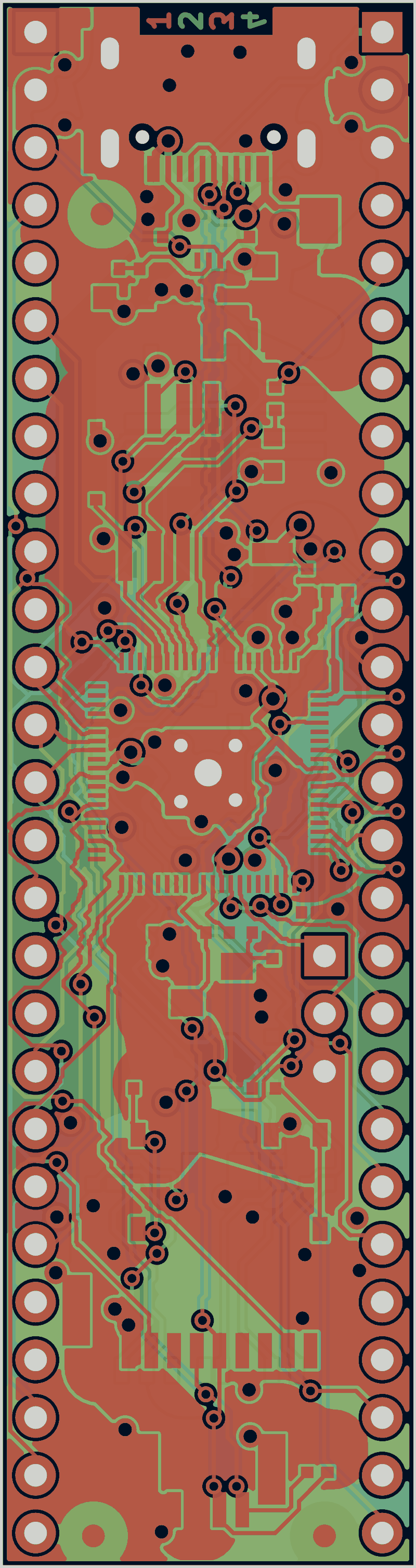 RP2350-PICO2-BB48 routed by Zap!, all copper layers