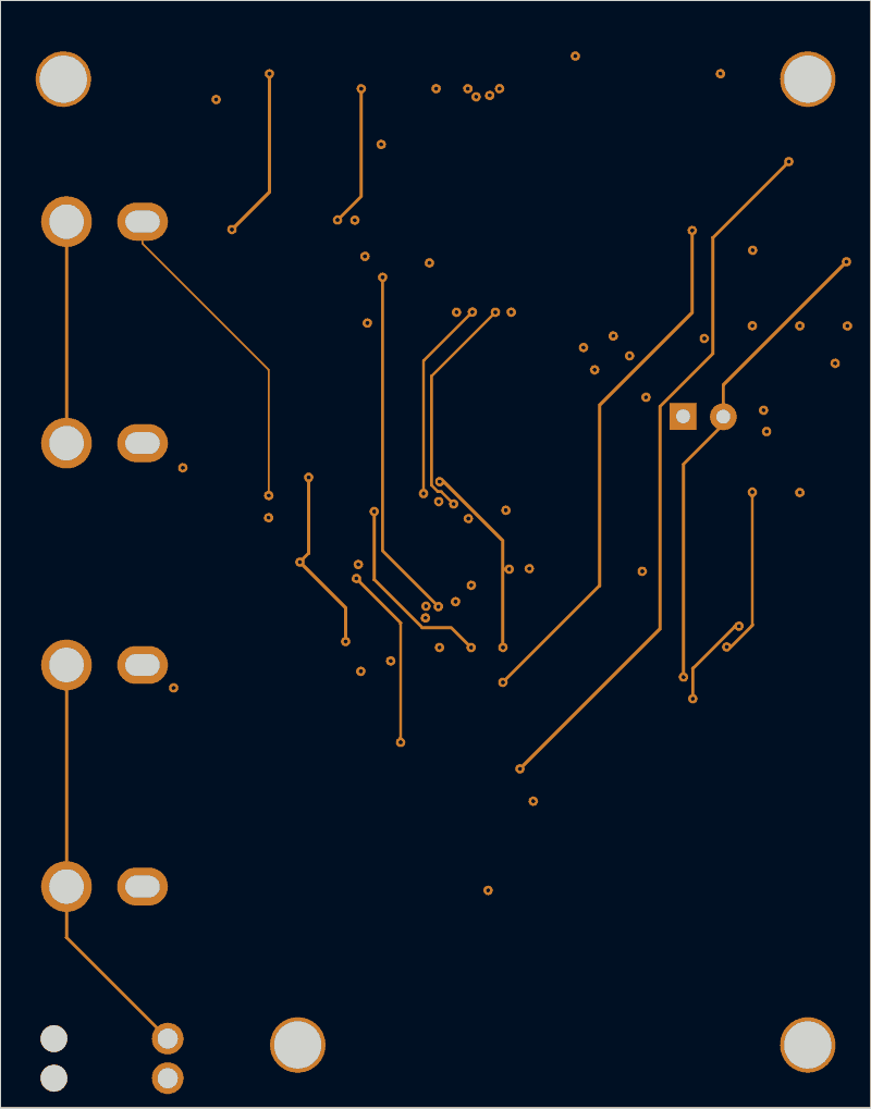 Antmicro CVBS-to-MIPI bridge routed by Freerouting, In2.Cu
