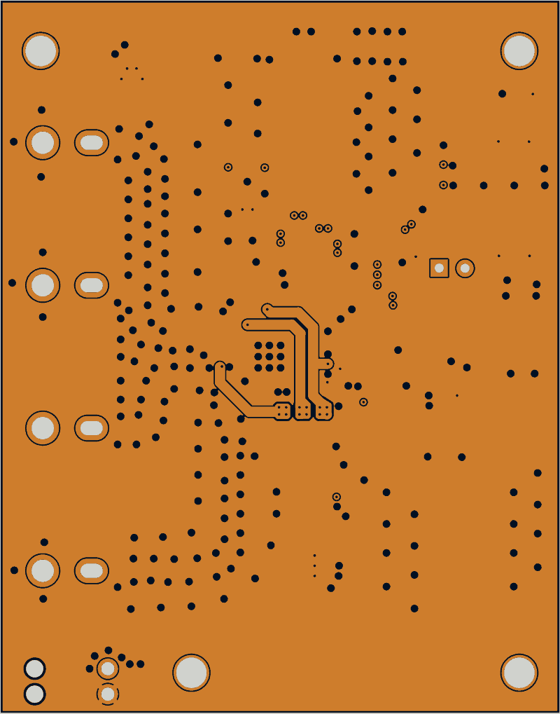 Antmicro CVBS-to-MIPI bridge as its designers routed it, In2.Cu