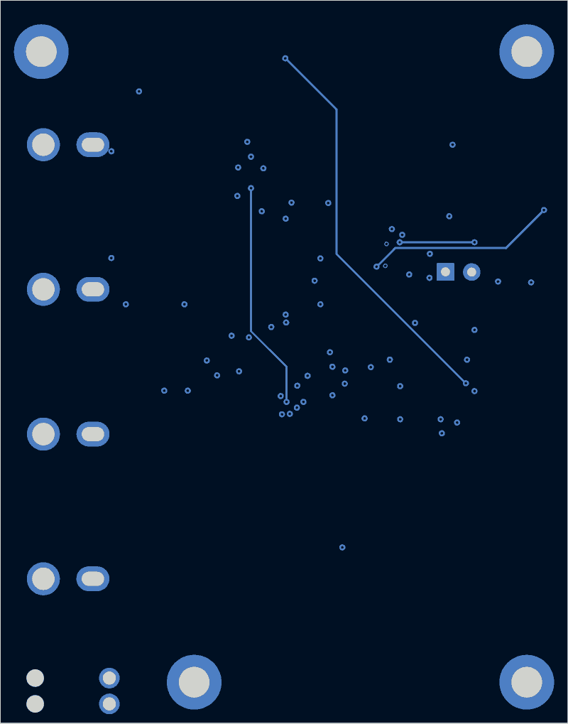 Antmicro CVBS-to-MIPI bridge routed by TraceMaker, B.Cu