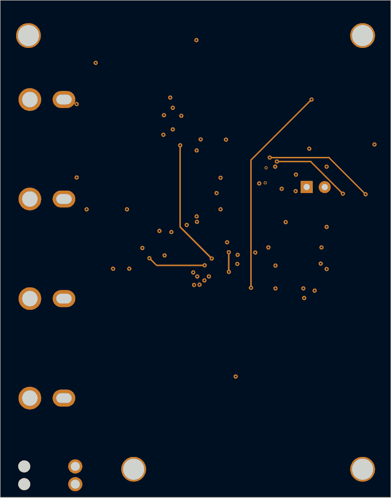 Antmicro CVBS-to-MIPI bridge routed by TraceMaker, In2.Cu