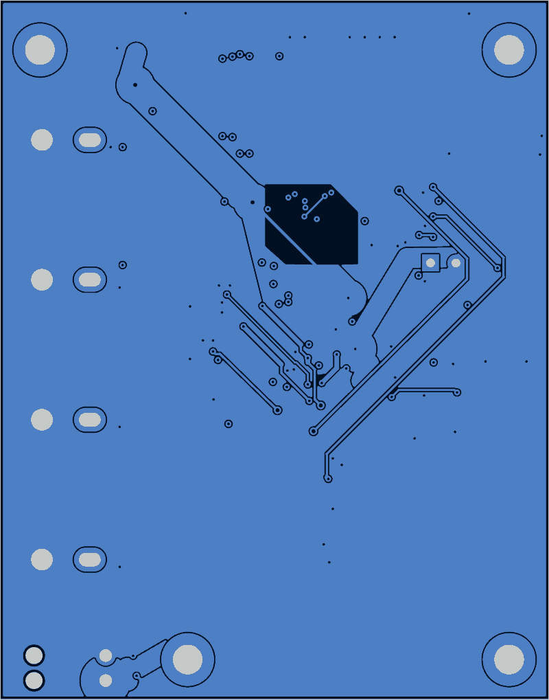 Antmicro CVBS-to-MIPI bridge routed by Zap!, B.Cu