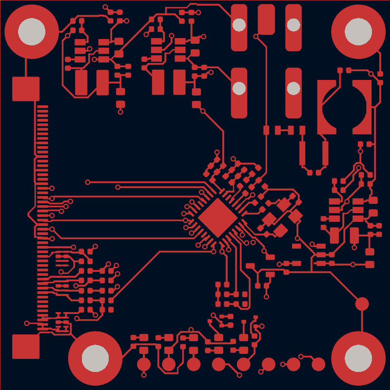 Antmicro GMSL serializer routed by Freerouting, F.Cu