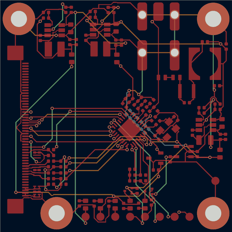 Antmicro GMSL serializer routed by Freerouting, all copper layers