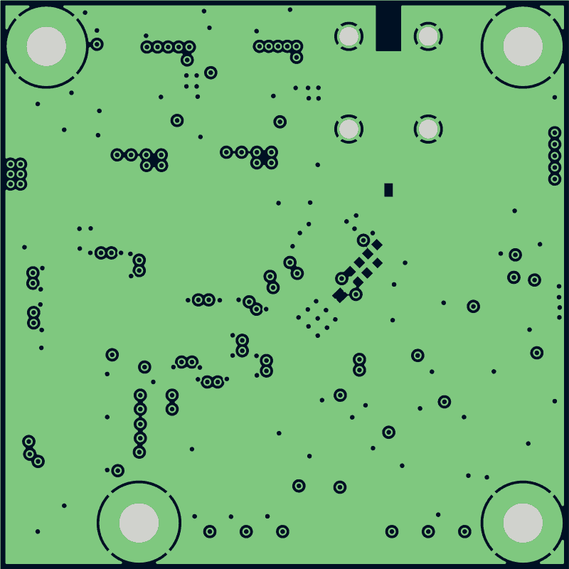 Antmicro GMSL serializer as its designers routed it, In1.Cu