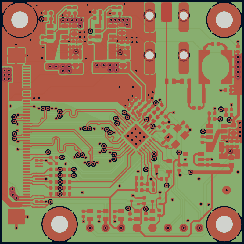 Antmicro GMSL serializer as its designers routed it, all copper layers
