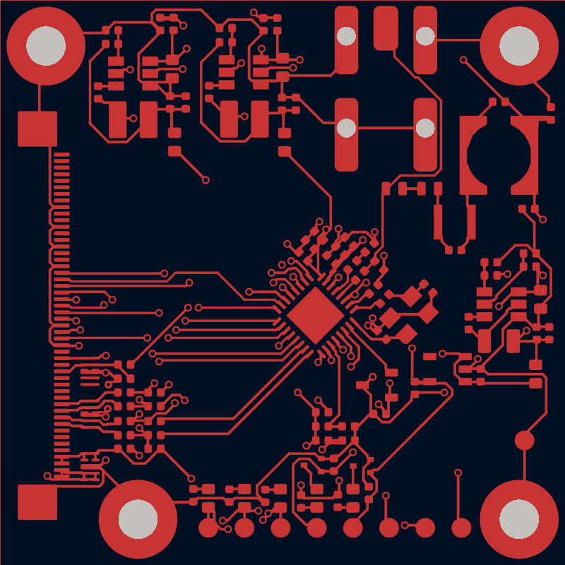 Antmicro GMSL serializer routed by TraceMaker, F.Cu