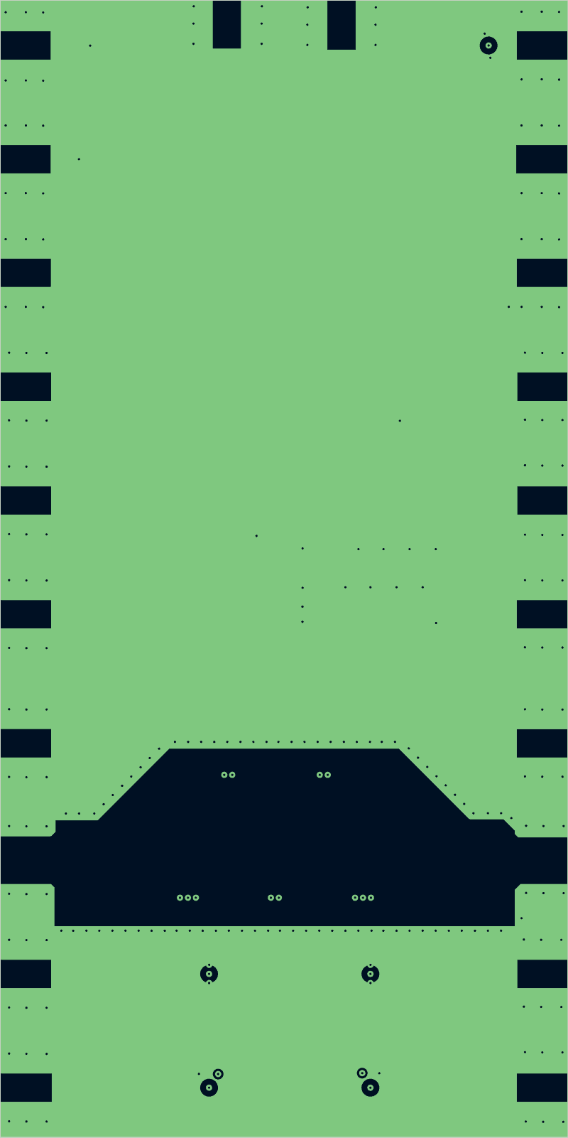 Antmicro signal-integrity test board as its designers routed it, In1.Cu