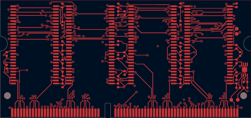 Antmicro STM32H7 HDMI SO-DIMM board routed by Freerouting, F.Cu