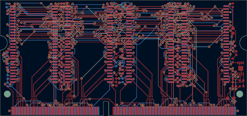 Antmicro STM32H7 HDMI SO-DIMM board routed by TraceMaker, all copper layers