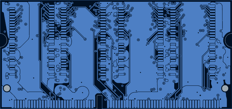 Antmicro STM32H7 HDMI SO-DIMM board routed by Zap!, B.Cu