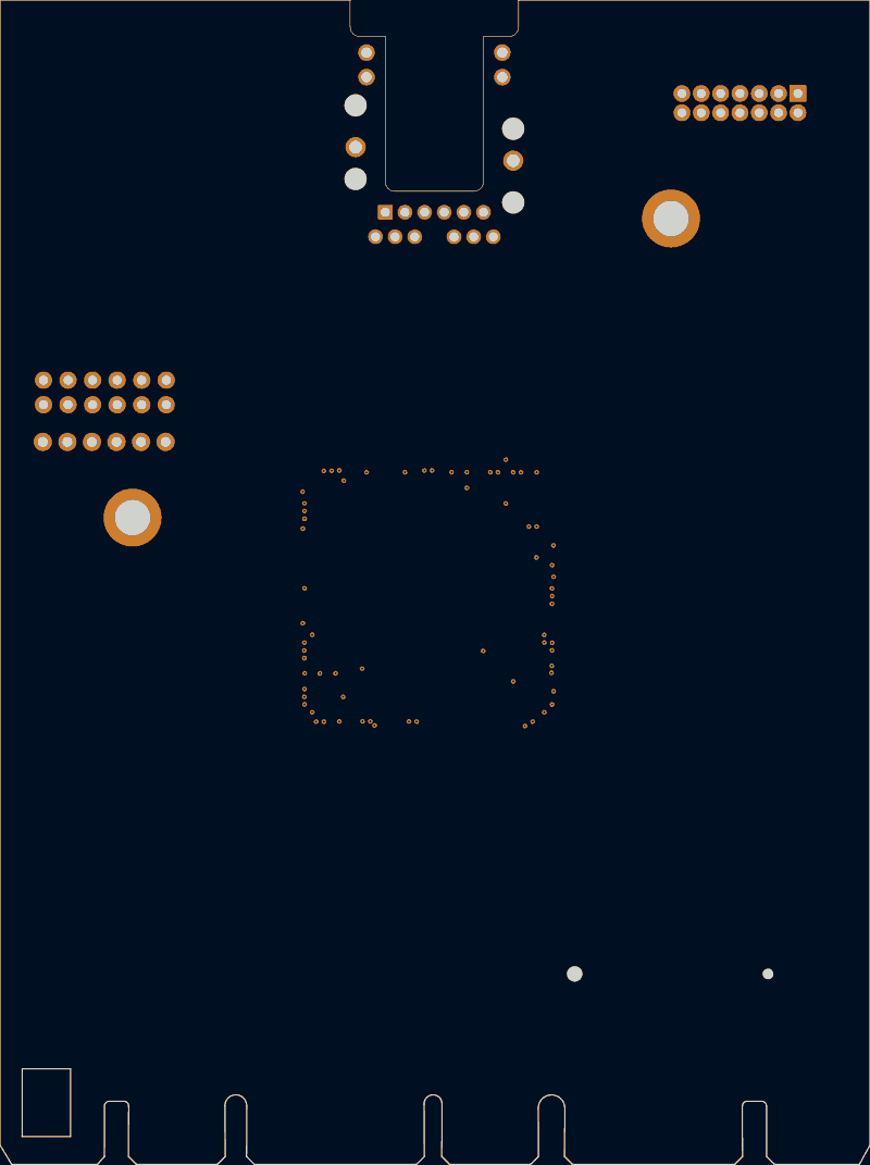 Antmicro ECP5 DC-SCM routed by Freerouting, In2.Cu