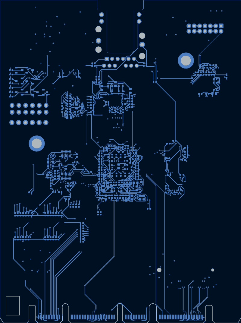 Antmicro ECP5 DC-SCM routed by TraceMaker, B.Cu