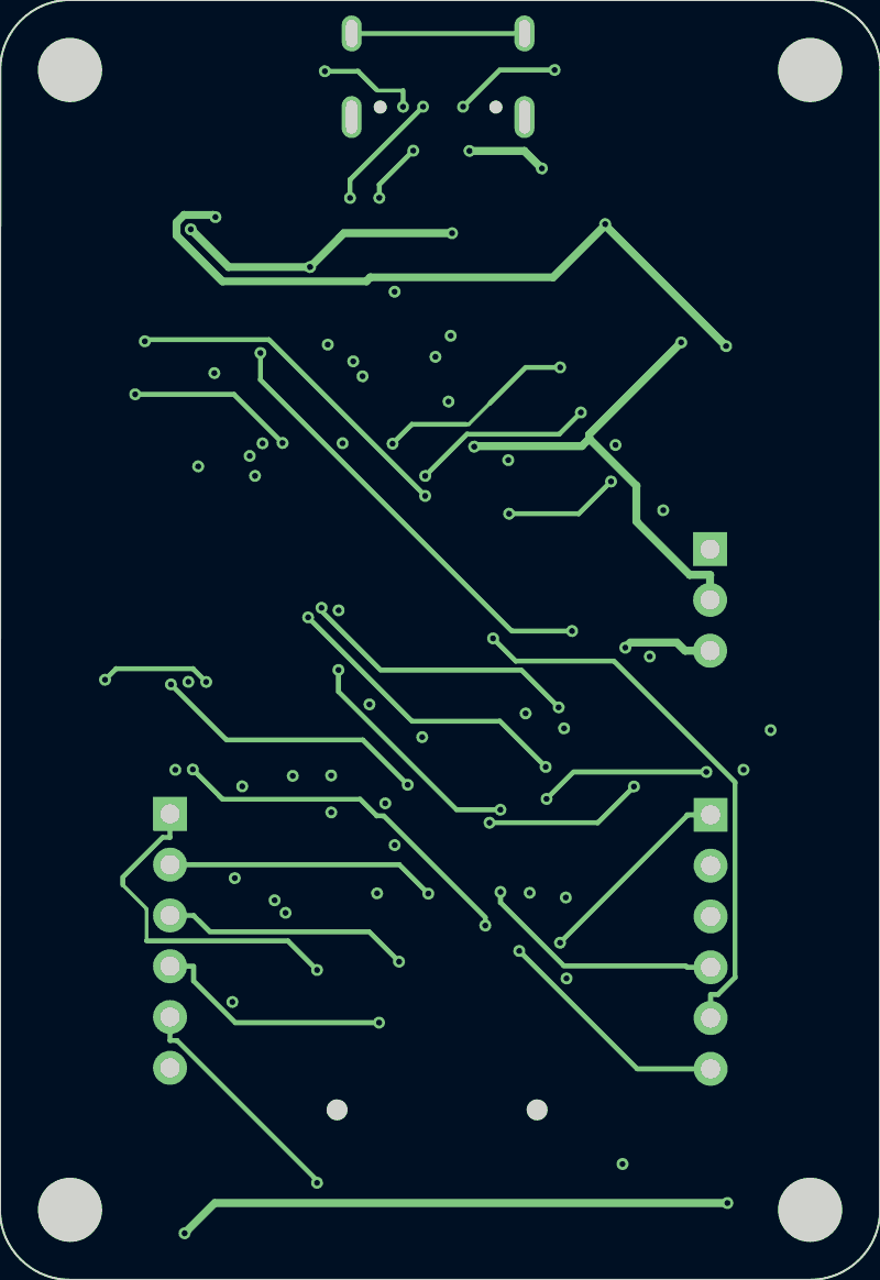 FTDI JTAG programmer routed by Freerouting, In1.Cu