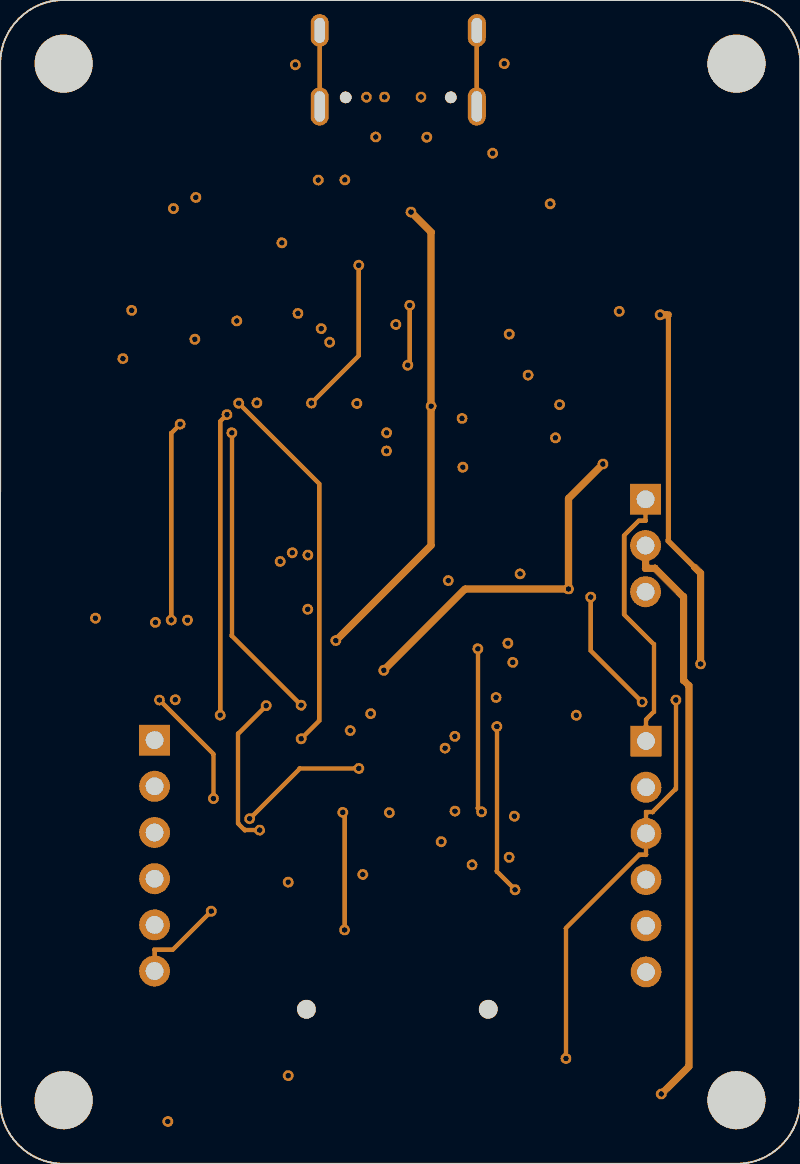 FTDI JTAG programmer routed by Freerouting, In2.Cu