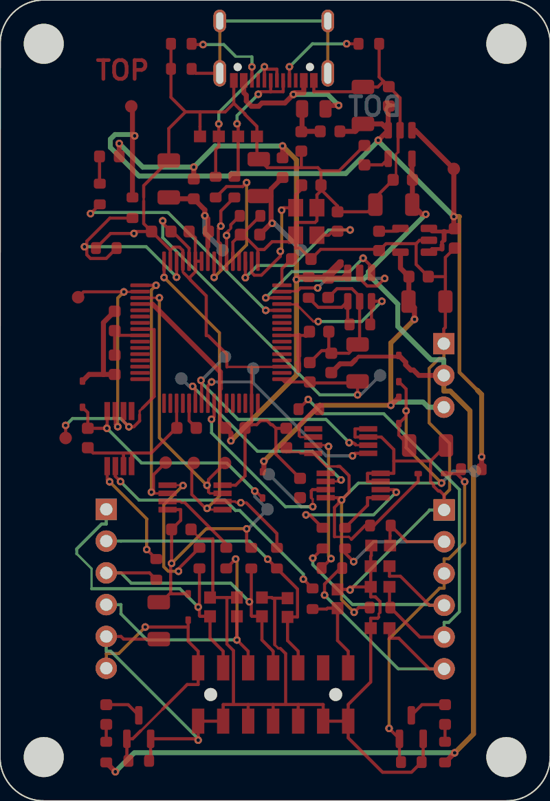 FTDI JTAG programmer routed by Freerouting, all copper layers