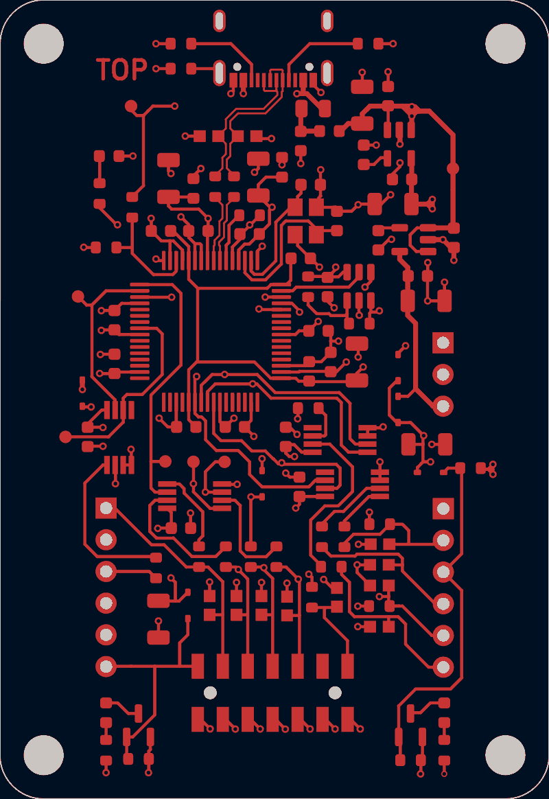 FTDI JTAG programmer as its designers routed it, F.Cu