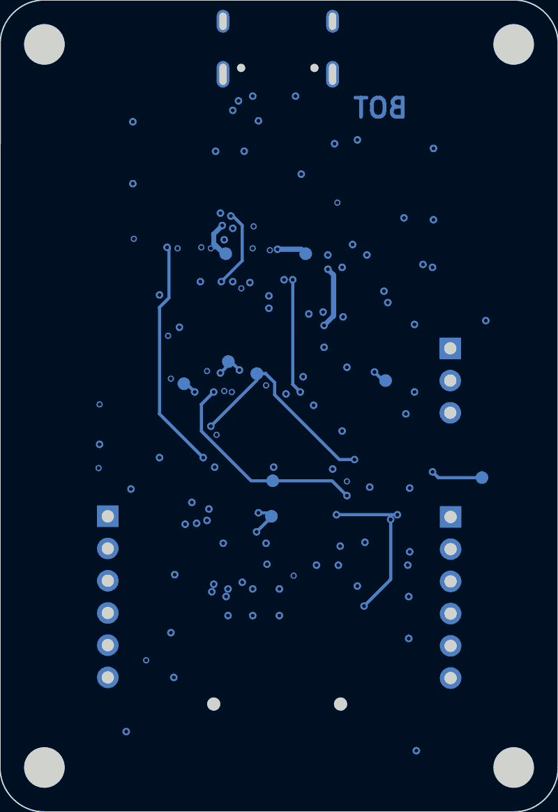 FTDI JTAG programmer routed by TraceMaker, B.Cu