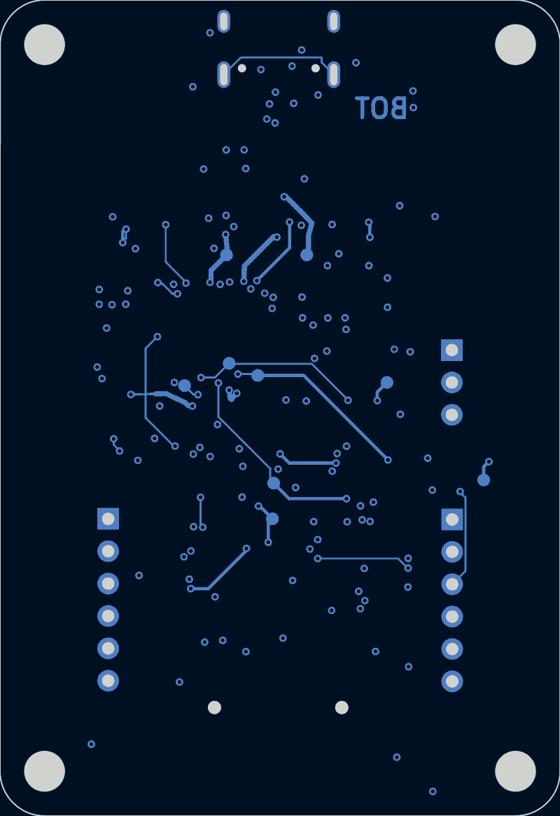 FTDI JTAG programmer routed by tscircuit, B.Cu