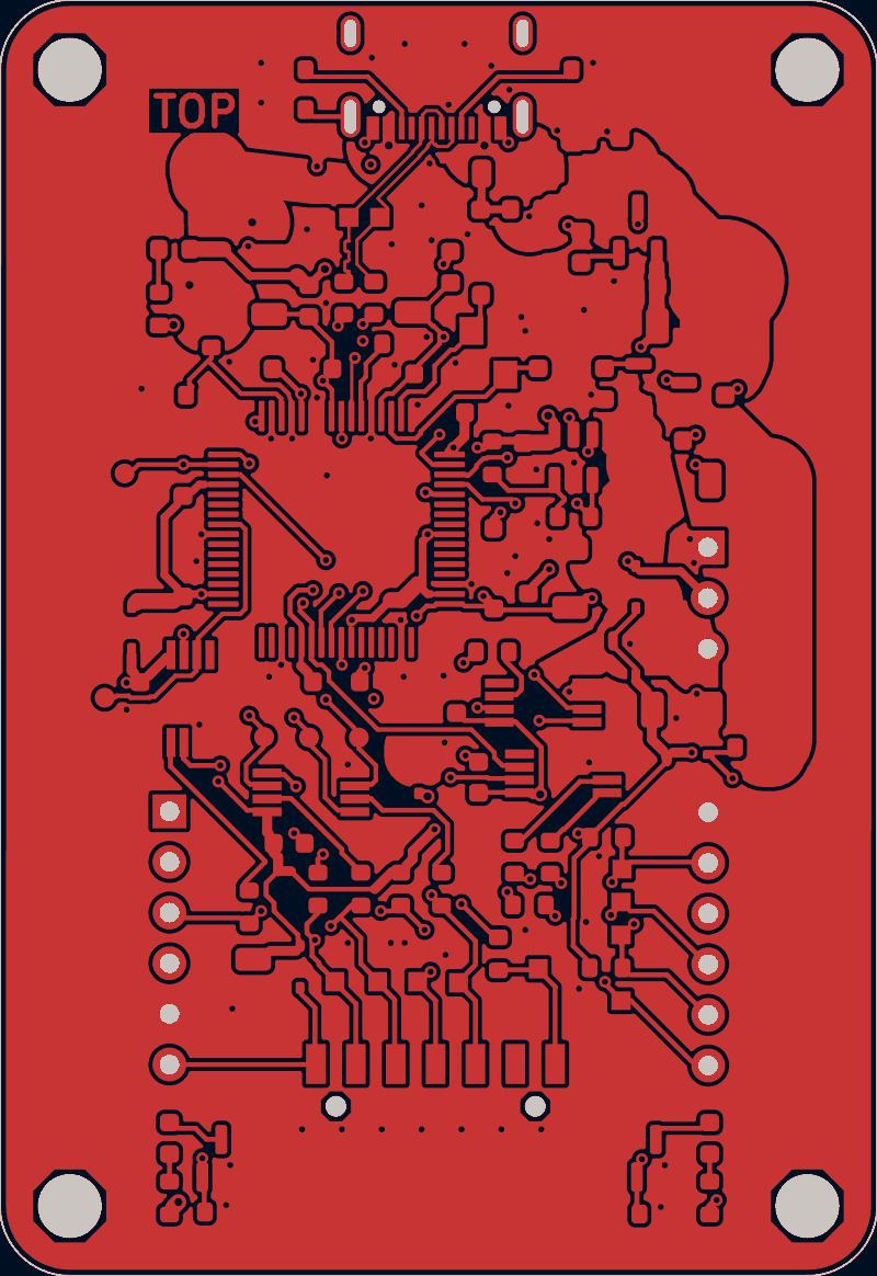 FTDI JTAG programmer routed by Zap!, F.Cu