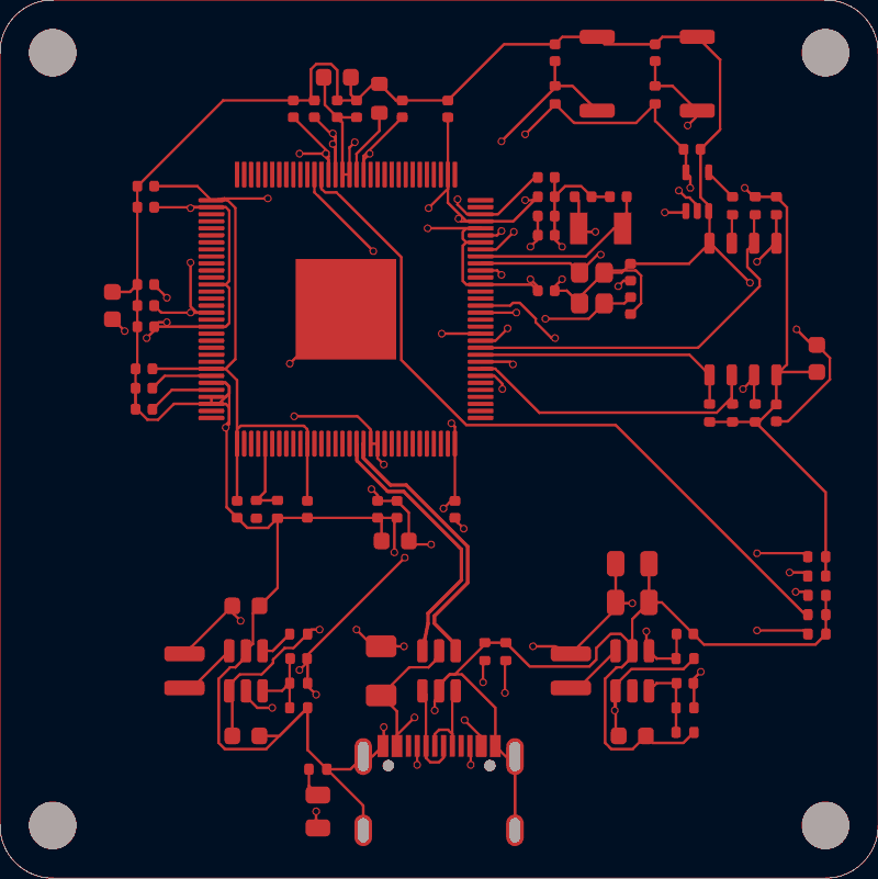 Trellis Core routed by TraceMaker, F.Cu