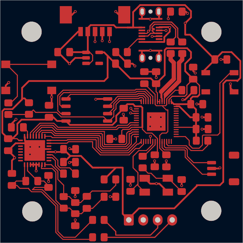 Ender-3 load-cell bed-levelling sensor as its designers routed it, F.Cu