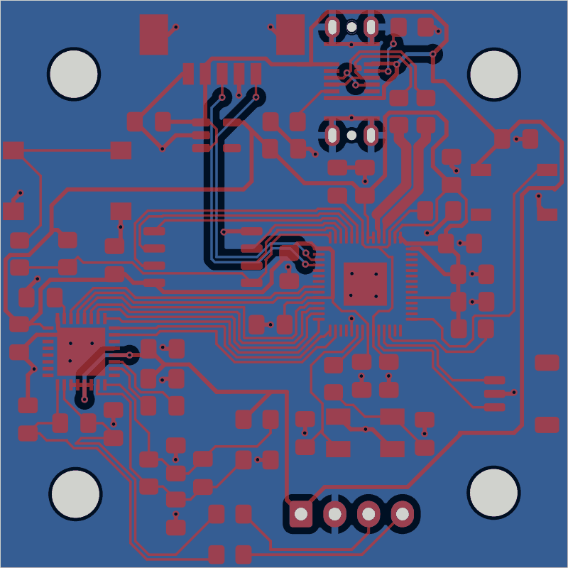 Ender-3 load-cell bed-levelling sensor as its designers routed it, all copper layers