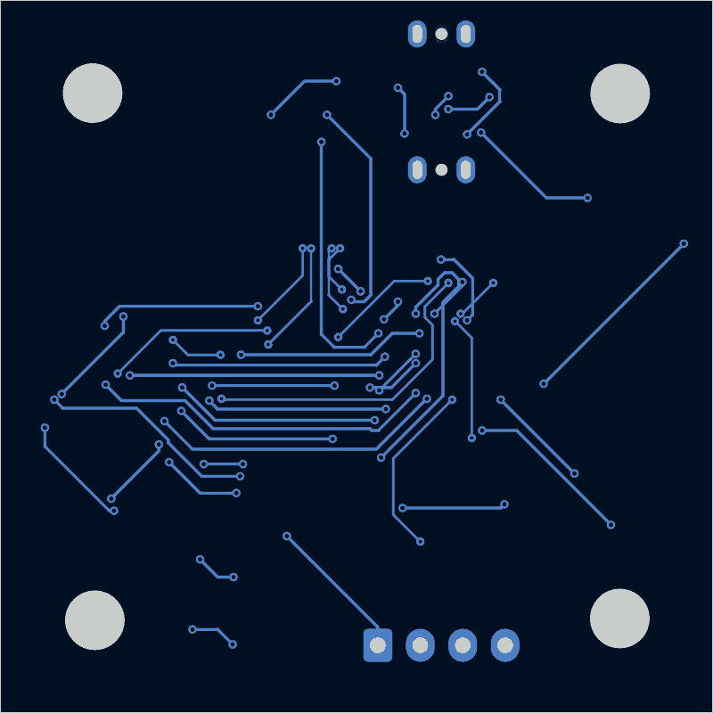 Ender-3 load-cell bed-levelling sensor routed by TraceMaker, B.Cu