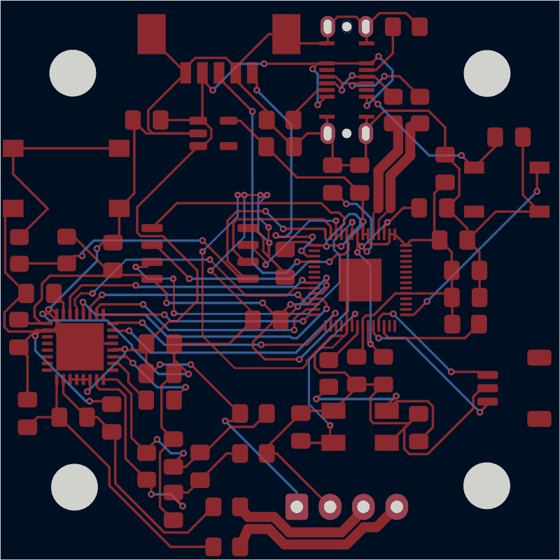 Ender-3 load-cell bed-levelling sensor routed by TraceMaker, all copper layers