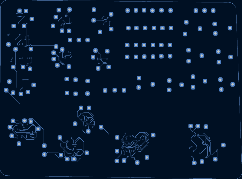 discretesim test board routed by TraceMaker, B.Cu