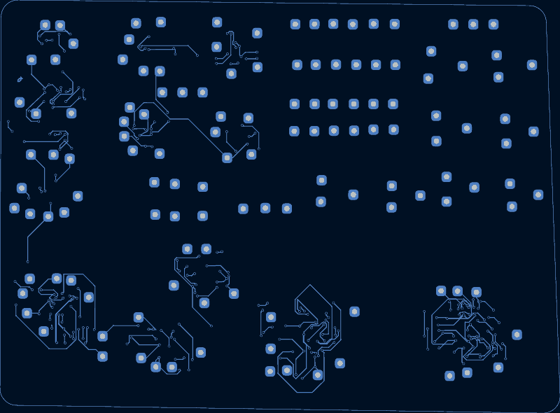 discretesim test board routed by tscircuit, B.Cu