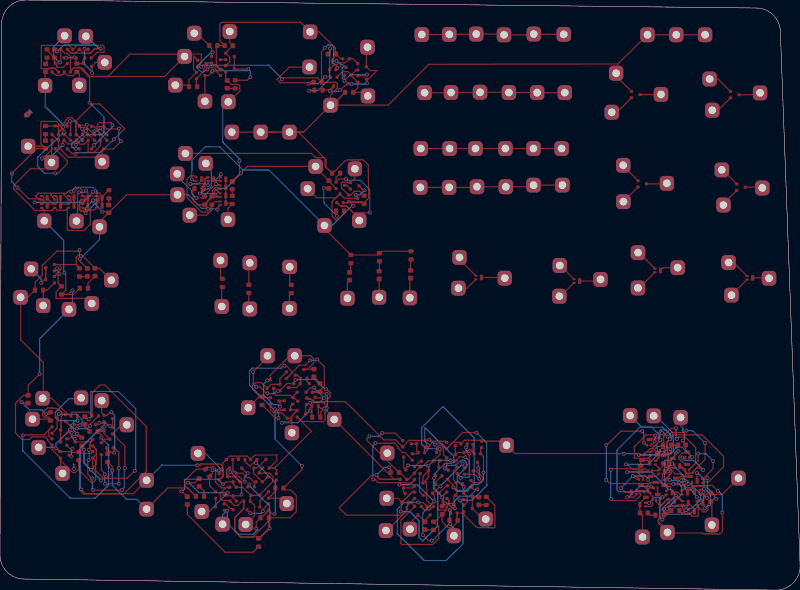 discretesim test board routed by tscircuit, all copper layers