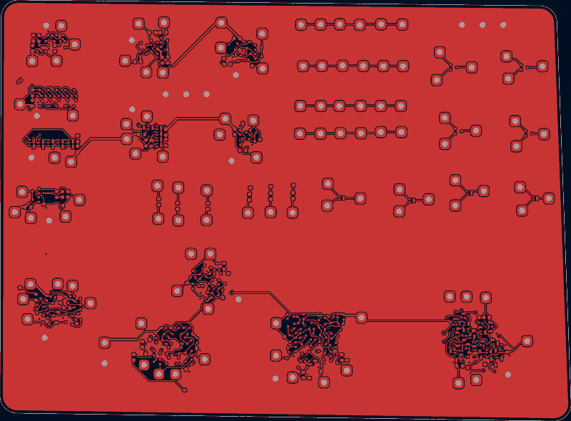 discretesim test board routed by Zap!, F.Cu