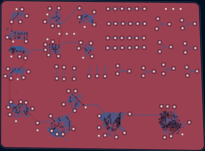 discretesim test board routed by Zap!, all copper layers